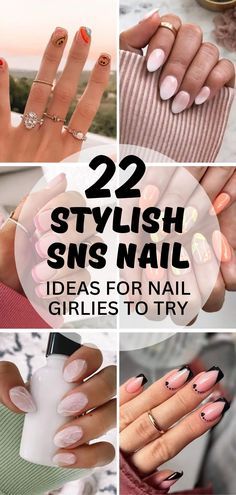 Nailed It Challenges Ideas, S And S Nail Designs, Sns Designs Nails, Sns Nails With Design, Sns Nails Ideas, Nails Sns Ideas, Cute Sns Nail Ideas, Sns Nail Ideas, Sns Nail Art