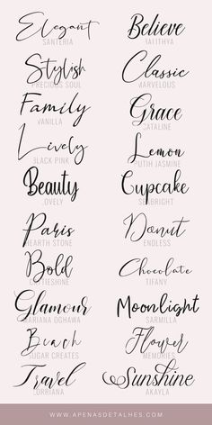 the different types of calligraphy that are used in this type of lettering, and how to