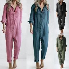 #ad Premium Quality Women Bodysuits Long Sleeve Jumpsuit Ladies One Piece Party Solid Color Playsuit, Fashion Jumpsuits Casual Solid Color Party Jumpsuits And Rompers, Casual Party Jumpsuits And Rompers, Casual Solid Long Sleeve Jumpsuits And Rompers, Casual Jumpsuits And Rompers For Party, Casual Long Sleeve Solid Jumpsuits And Rompers, Fitted Long Sleeve Jumpsuits And Rompers For Summer, Spring Long Sleeve Jumpsuits And Rompers With Buttons, Casual Long Sleeve Relaxed Fit Jumpsuits And Rompers, Chic Long Sleeve Jumpsuits And Rompers For Summer