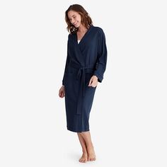 If you’re a fan of our ultra-comfy Peruvian pima cotton sleepwear, we know you’ll love this women’s Legends Luxury™ Kimono Robe. Crafted from luxuriously soft cotton interlock fabric, it’s got that effortless style that make it perfect for slipping on post-shower, after a workout, or just chilling at home. Pima cotton kimono robe for women. 100% Peruvian pima cotton. Soft interlock knit. Relaxed fit. Styled with long sleeves, pockets, and self-belt. Made in Peru | Legends Luxury™ Pima Cotton Kim Robe For Women, Just Chilling, The Company Store, Cotton Sleepwear, Matching Family Pajamas, Cotton Kimono, Womens Kimono, Sleepwear & Loungewear, Tapered Pants