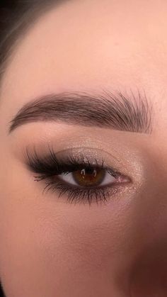 Prom Makeup For Brown Eyes Smokey, Makeup Inspo For Black Dress, Homecoming Makeup Brown Eyes, Dark Formal Makeup, Hoco Makeup Simple, Simple Makeup Looks Eyeliner, Dark Hoco Makeup, Hoco Makeup Black Dress, Soft Glam For Brown Eyes