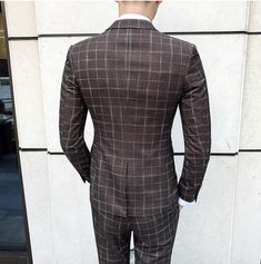 Buy Men Suit at LeStyleParfait. Indulge in the exquisite luxury of the Elegant Brown Plaid Three Piece Suit from LeStyleParfait. This stylish, polyester men's suit boasts an enviable plaid pattern, Slim Fit tailoring, Single-Breasted silhouette, and formal-business vibes. Discover unbeatable comfort with its Long Plaid Suit For Men, Three Piece Suit For Men, Suit Styles, Costume Africain, Suit Pin, Suit For Men, Mens Formal Wear, Plaid Suit, Suits For Sale