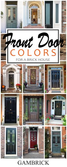 front door colors for a brick house with the title overlaying it's image