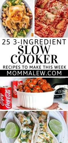 the 25 ingredient slow cooker recipes to make this week's dinner easy and delicious