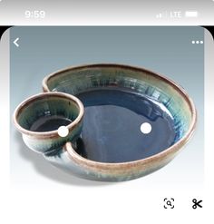 Pottery Soup Bowl, Chip And Dip Ceramic, Pottery Chip And Dip Bowl, Beginner Pottery Projects, Chip And Dip Pottery, Functional Pottery Ideas, Wheel Thrown Pottery Ideas, Pottery Chip And Dip, Ceramic Kitchenware