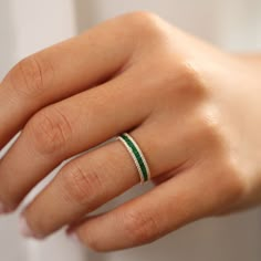 14k Half Eternity Square Emerald Anniversary Ring – FERKOS FJ Emerald Eternity Ring, Emerald Anniversary, Emerald Wedding Band, Emerald Band, Emerald Rings, Gold Rings Fashion, Local Jewelry, Emerald Engagement Ring, Emerald Jewelry