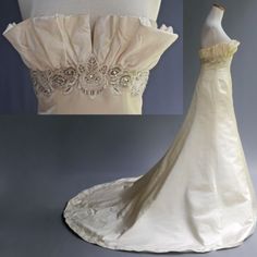 an image of a wedding dress on display