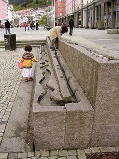 Kelly Smith, Water Playground, Bergen Norway, Water Fall, Playground Design, Urban Furniture, Water Management