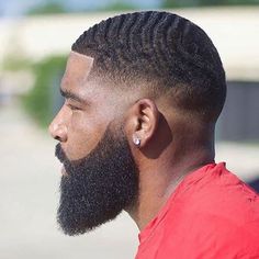 20 Stylish Waves Hairstyles for Black Men in 2023 - The Trend Spotter Drop Fade With Waves, Black Men Beard Styles, Mid Fade Haircut, Black Hair Cuts