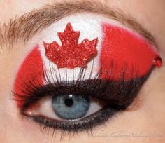 PEI Makeup Artist: June 2011 Very cool #CanadianPride Carnaval Make-up, Day Eye Makeup, Canada Holiday, Kids Face Paint, Belly Painting, Happy Canada Day