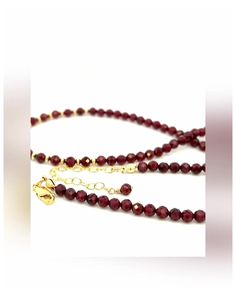 💎 Berry Red Garnet Necklace AAA 14k GF Gold 💎 Top Trending Jewelry! Shop Today 🔥🔥 Elegant Ruby Necklace With Polished Beads, Garnet Necklaces With Faceted Beads For Gifts, Garnet Round Beads Necklace For Gift, Garnet Round Bead Necklace For Gift, Elegant Ruby Necklaces With Natural Stones, Garnet Beaded Necklaces As Gift, Elegant Ruby Necklace With Natural Stones, Garnet Bead Necklaces For Gifts, Elegant Red Gemstone Beaded Necklace