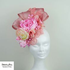 Fancy Headbands, Derby Hats Diy Ideas, Derby Hats Diy, Lace Fascinator, Amazing Grass, Jazz Dance Costumes, Crown Hat, Tea Party Hats, Diy Hat