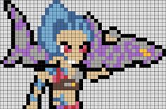 Jinx Jinx Game, Niche Interests, League Of Legends Poster, Modele Pixel Art, Jinx Arcane, 8 Bit Art, Pixel Beads, Melty Bead Patterns