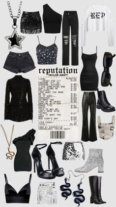 Reputation Dress Ideas, Ideas Eras Tour Outfits Reputation, Cold Eras Tour Outfits, Reputation Era Outfits Ideas, Reputation Fits, Eras Tour Outfits Mom, Eras Tour Outfits Rep, Rep Outfits, Reputation Outfit Ideas