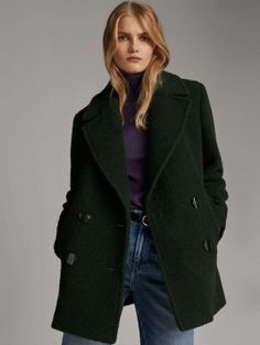 Pregnancy Fashion Winter, Green Wool Coat, Wool Coat Women, Style Inspiration Winter, Green Coat