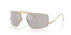 Frame color: Pale Gold; Lens color: Mirror Gold; Frame material: Metal Mirror Gold Frame, Versace Top, Color Mirror, Prada Spring, Michael Kors Fashion, Smart Glasses, Mirror Gold, Sunglass Hut, Pale Gold