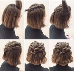 nice cool Easy Cute Hairstyle for Short Hair Tutorial... Homecoming Hairstyles For Medium Length Brown Hair, Medium Length Hair Styles With Curls, Renfair Hairstyles Short Hair, Hoco Hairstyles For Shoulder Length Hair, Bridesmaid Short Hairstyles Half Up, Hairstyles For Thick Hair Medium Easy, Shoulder Length Hair Prom Styles, Short Hairstyle Women Fancy, Hair Styles For Prom Short Hair