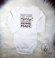 Rolls are Homemade Bodysuit, Thanksgiving Onesie®, Babys first thanksgiving, fall Onesie®, first thanksgiving outfit, baby rolls Onesie® Fall Onesie, Babys First Thanksgiving, Thanksgiving Onesie, Thanksgiving Baby Outfits, Thanksgiving Baby, Personalized Onesie, Funny Onesies, First Thanksgiving, Baby Girl Onesies