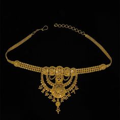 22K Gold Filigree Armlet Bajuband Traditional Gold Headband, Traditional Adjustable Gold Headband, Adjustable Gold Tikka, Armlet Gold, Gold Initial Pendant, Filigree Ring Gold, Gold Filigree Earrings, Om Pendant, Huggie Earrings Gold