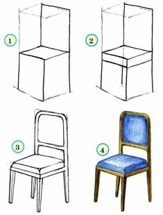 how to draw a chair with step by step instructions for beginners and experienceders