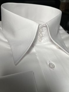 #ad Top Rated MorCouture White 3 Button High Collar Shirt(flat cotton), Fashion Mens Clothing Classic Blouse With Fold Down Collar And Buttons, Elegant Solid Shirt With Buttons, Elegant Solid Color Shirt With Buttons, Elegant Shirt With Buttons, Classic Blouse With Spread Collar And Covered Buttons, Elegant Tops With Buttons And Fold Down Collar, Elegant Tops With Buttons And Spread Collar, Classic Fitted Blouse With Button Closure, Classic Single Breasted Button-up Top