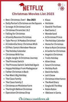 the christmas movies list for netflix