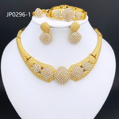 Ladies Jewelry Set Women Necklace Square Earrings Large Bracelet Weddi – Gofaer Finds store! Yellow Gold Multi-strand Jewelry For Party, Luxury Gold-plated Jewelry Sets For Gifts, Gold-plated Costume Jewelry Sets, Gold-plated Yellow Gold Costume Jewelry Sets, Gold Costume Jewelry Necklace, 16 Inch Length, Wedding Party Gift, Large Bracelet, Prom Jewelry, Bracelet Wedding