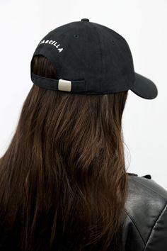 Our baseball hat is the perfect topper for any outfit, and the easiest way to channel off-duty cool or inject athleisure energy into your look. Featuring an embroidered Marcella logo at the back, plus an adjustable strap with a metal clasp to fine-tune your fit. In classic NYC black. [SPLIT] Available in one size. Adjustable fit. Approximately 7.5 inches (19 cm) across, plus approximately 2.75" front bill (7 cm). European Cotton Blend (95% Cotton, 5% Elastane). Spot clean with a damp cloth, or h Curved Bill Snapback Hat For Streetwear, Sporty Snapback Hat With Curved Visor For Everyday, Sporty Everyday Snapback Hat With Curved Visor, Sporty Baseball Cap With Letter Print For Spring, Sporty Flat Brim Baseball Cap For Everyday, Sporty Spring Baseball Cap With Letter Print, Adjustable Fit Baseball Cap With Curved Visor For Streetwear, Adjustable Baseball Cap With Curved Visor For Streetwear, Sporty Dad Hat With Curved Visor