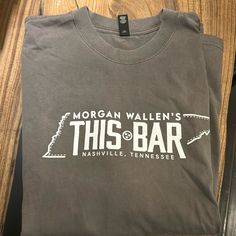 Morgan Wallen Short Sleeve Tshirt From His Bar In Nashville Never Worn. Wallen Combs Shirt, Morgan Wallen T Shirt, Wallen Hardy 2024 Shirt, Morgan Wallen Graphic Tee, Wasted On You Morgan Wallen Shirt, Morgan Wallen, Nashville, Tee Shirts, Mens Shirts