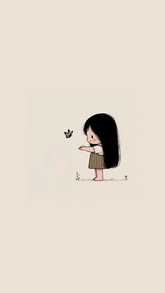 Cute Animated Drawings, Cute Drawing Wallpaper, Animated Profile Pictures, Pictures For Dp, Simple Dp, Butterflies Drawing, Sneakers Neutral, Attractive Wallpapers, Cute Owls Wallpaper