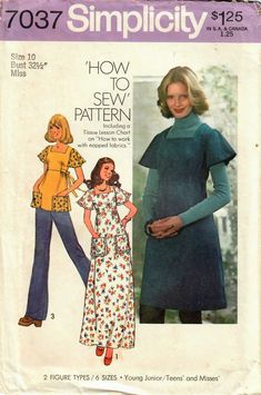 a woman's dress and top sewing pattern, with the words how to sew patterns