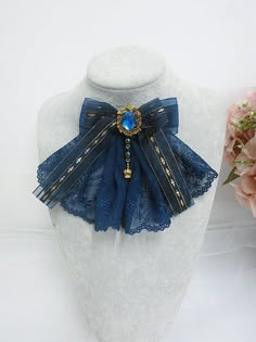 Bow Tie Size: 11*13cm.  Attention: This price includes a bow tie(with pin) only, others are not included. Fancy Items, Lace Hairband, Kawaii Fashion Outfits, Rose Lace, Fancy Outfits, Fantasy Clothing