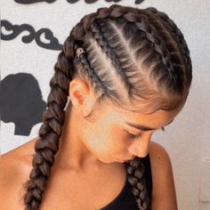 Two Braid Hairstyles, Dutch Braid Hairstyles, Feed In Braids Hairstyles, Goddess Braids Hairstyles, Feed In Braid, Protective Hairstyles Braids, Braids With Extensions, Curly Girl Hairstyles