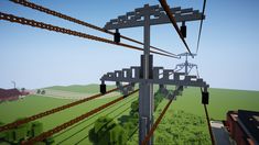 Light Poles Minecraft, Minecraft Power Lines, Build Minecraft