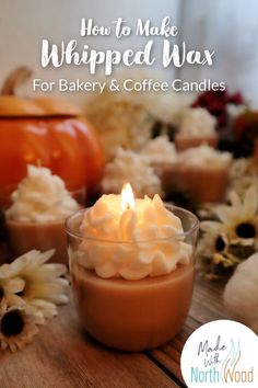 how to make whipped wax for bakery and coffee candles