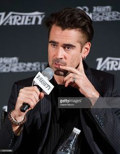 the actor is interviewed during a press conference for his upcoming film'narnit'on