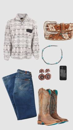 Western Summer Outfits, Country Outfits Women, Job Clothes, Cowgirl Outfits