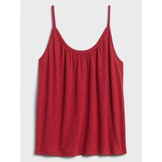 Red Banana Republic Factory Linen Polyester Blend Camisole Tank Top Red Banana, Yellow Tank Top, Tank Top Straps, Grey Tank Top, Banana Republic Factory, Gray Tank, Tank Top Camisole, Floral Sleeveless, Lace Tank