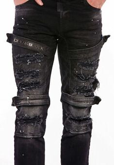 Cipo & Baxx SNIPER Mens Jeans Denim Slim Fit CD555 All Sizes | eBay Mens Goth Fashion, Biker Pants, Ripped Jeans Men, Trendy Jeans, Biker Jeans, Jeans Diy, Men Fashion Casual Outfits, Jean Slim, Jeans Black