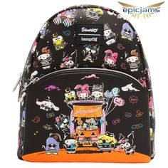 Loungefly Hello Kitty And Friends Halloween Costumes Mini Backpack Brand New With Tags Size: Mini / Approx. (9" W X 10" H X 4" D) Our Reputation Is Extremely Important, And We Are Devoted To Ensure You Can Buy With Confidence Any Questions Feel Free To Contact Us Black Backpack For Theme Park, Cute Halloween Travel Backpack, Cute Black Bags For Halloween, Halloween Standard Backpack With Zipper Closure, Black Backpack For Theme Parks, Playful Black Backpack For Everyday Use, Black Backpack For Halloween Travel, Cute Halloween Backpack For Everyday Use, Cute Halloween School Backpack