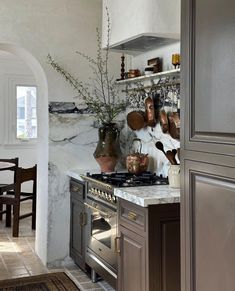 the kitchen is clean and ready to be used as a place for cooking or eating