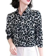 Material:100% Polyester Button Closure Hand Wash Collared Neckline, Long Sleeves Leopard & Animal Print, Button Front Fastening Suit For Casual Occasion, Party, Formal, Office, Etc. Garment Care: Hand Wash, Package Includes:1 X Blouse Just Ask For Available Sizes: 2 - 10 Item # Kr146 Casual Party Tops With Buttons, Fall Season Button-up Shirt For Office Wear, Fall Button-up Shirt For Office Wear, Fall Collared Tops With Button Closure, Collared Tops With Button Closure For Fall, Casual Button-up Party Shirt, Casual Button-up Shirt For Party, Fall Tops With Button Closure And Collared Neckline, Casual Fall Party Shirt