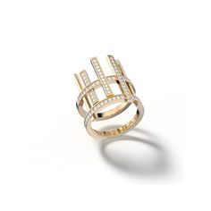 DESCRIPTION Art meets style. Representing balance on earth and in our lives, this classy ring comes in 18k white with high quality diamonds. ITEM DETAILS Approx. 18K gold weight: 12.15g Hight: 20 mm Diamonds: 0.77ct INFO Comes in yellow gold, white gold, pink gold and black gold All pieces are made to order, please allow approximately 4-6 weeks for production. All items are final sale. Refund Policy