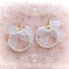 Anting Manik, Diy Earrings Easy, Earrings Diy Handmade, Diy Hair Accessories Ribbon, Diy Fabric Jewellery, Hoop Dangle Earrings, Sweet Baby Girl, Beaded Earrings Diy