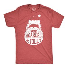 Ever notice how dudes with beards tend to be happy and jolly? I think it's because they've got that Santa Claus magic in them. Get into the holiday spirit and add a unique twist to your festive attire in a Crazy Dog T Shirt! We have all your Xmas gift buying needs from Christmas patterned socks, cozy Xmas hoodies, and punny Christmas tees or if simply love holiday cheer, our funny Christmas mugs are perfect for celebrating at your Holiday Office Party and make the perfect secret Santa or White E Party Jokes, Funny Adult Shirts, Funny Santa Claus, Funny Santa, Funny Shirts For Men, Funny Dad Shirts, Santa Face, Funny Xmas, Tshirt Funny