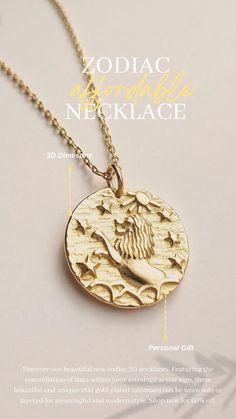 Discover our beautiful new zodiac 3D necklaces. Featuring the constellation of stars within your astrological star sign, these beautiful and unique 18kt gold plated talismans can be worn solo or layered for meaningful and modern style. Shop now for 60% off. #zodiac #horoscope #constellation #celestial #astrology #aquarius #pisces #aries #taurus #leo #virgo #libra #scorpio #sagittarius #capricorn #gemini #cancer #horoscopesigns #zodiacsigns #astrologysigns #zodiacfashioneditorial Mother Of Pearl Rose, Peridot Bracelet, Aquarius Pisces, Sagittarius Capricorn, Scorpio Sagittarius