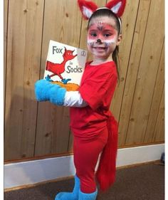 Fox In Socks Costume, Children's Book Characters Costumes, Book Character Costumes For Kids, Dr Seuss Diy Costumes, Dr. Seuss Costumes, Childrens Book Character Costumes, Coolest Costumes, Easy Book Week Costumes, Storybook Costumes