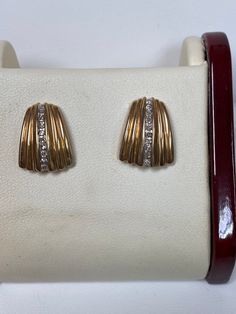 Pre Owned 10 Kt yellow gold earrings total weight 0.40 Ct ,earrings 4.8 Gr, 16 mm Long 12 mm Wide Pictures are bigger than the item. Wide Pictures, Yellow Gold Earrings, Yellow Gold Earring, Jewelry Earrings Studs, Gold Earrings, Jewelry Earrings, Yellow Gold, Stud Earrings, Yellow