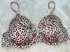 Victorias Secret 36B Bra Pink Brown Cheetah Print Underwire Lined | eBay Pink Bra, Photo Styling, Pink Brown, Cheetah Print, Festival Bra, Bra, Pink, How To Wear, Quick Saves