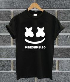 a black t - shirt with the words marshmello printed on it